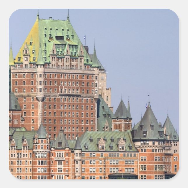 The Chateau Frontenac in Quebec City, Canada. Square Sticker (Front)