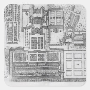 The Chateau, gardens and part of the park at Verne Square Sticker