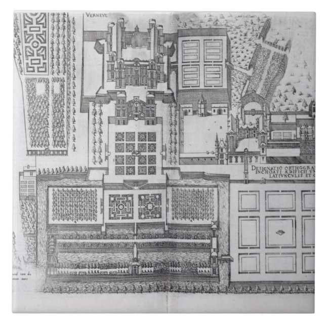 The Chateau, gardens and part of the park at Verne Tile (Front)