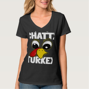 The Chatty Turkey Family Group Matching Thanksgivi T-Shirt