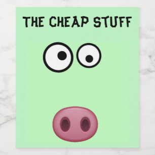 The Cheap Stuff Wine Label