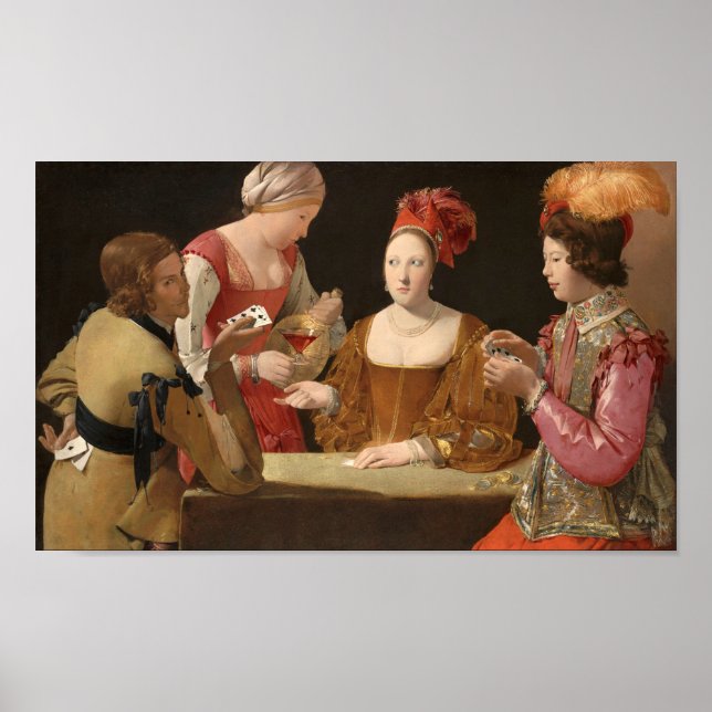 The Cheat with the Ace of Clubs, La Tour Poster (Front)