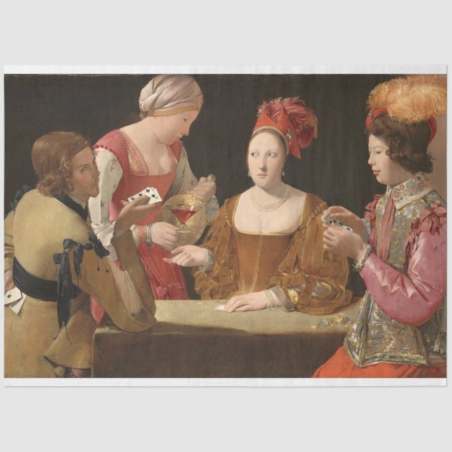 The Cheat with the Ace of Clubs, La Tour Tissue Paper (Front)