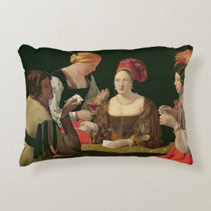 The Cheat with the Ace of Diamonds Decorative Cushion