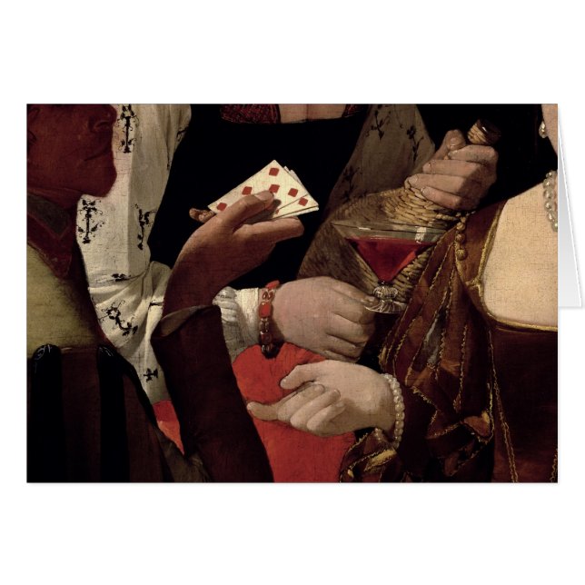 The Cheat with the Ace of Diamonds, detail of the (Front Horizontal)