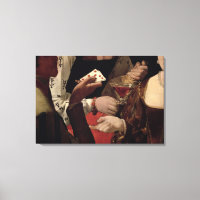 The Cheat with the Ace of Diamonds, detail of the