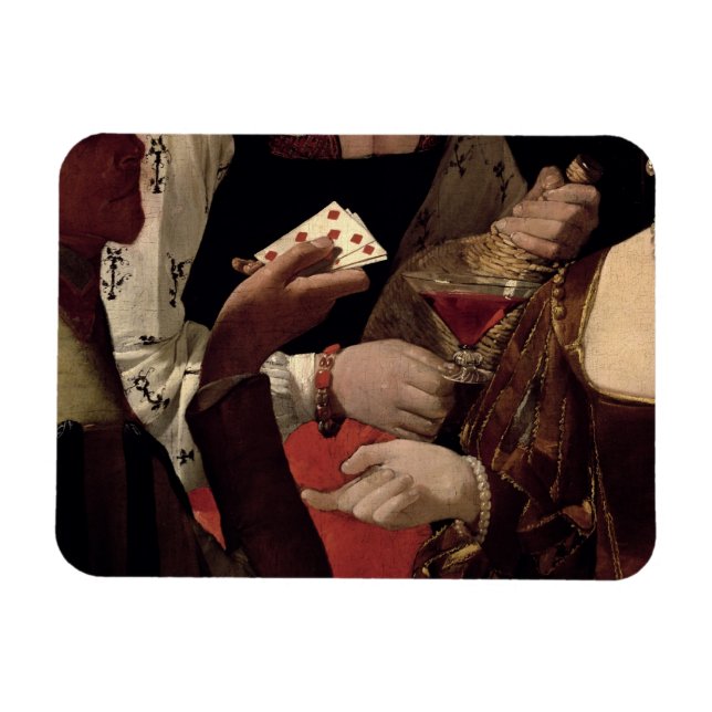 The Cheat with the Ace of Diamonds, detail of the Magnet (Horizontal)