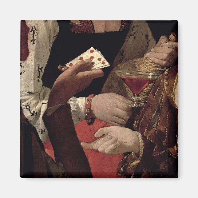 The Cheat with the Ace of Diamonds, detail of the Magnet (Front)