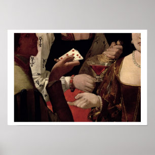 The Cheat with the Ace of Diamonds, detail of the Poster