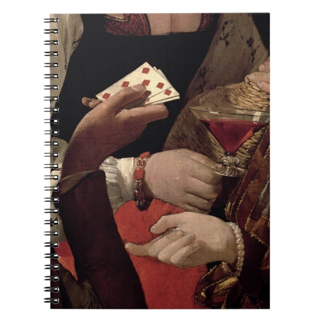 The Cheat with the Ace of Diamonds, detail of the Spiral Notebook (Front)