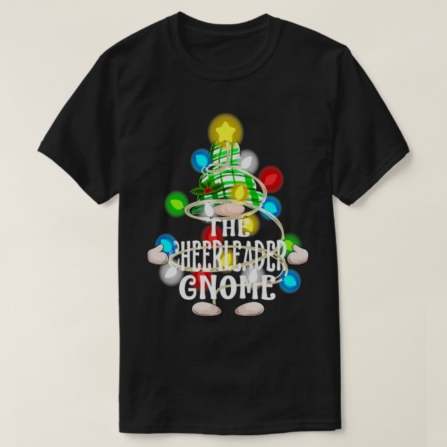 The Cheerleader Gnome Christmas Matching Family Sh T-Shirt (Design Front)