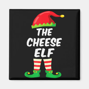 The Cheese Elf Family Matching Funny Christmas Cos Magnet