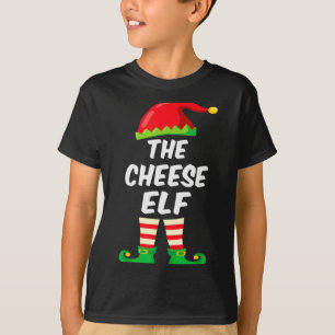 The Cheese Elf Family Matching Funny Christmas Cos T-Shirt