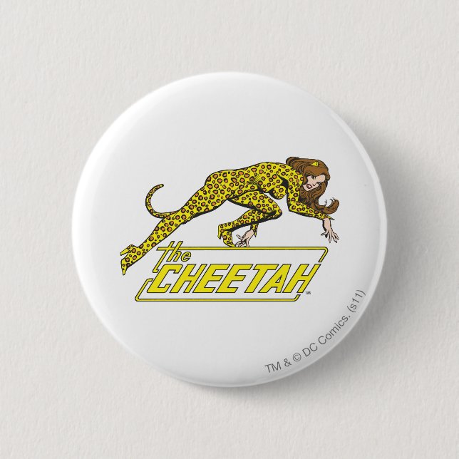 The Cheetah 6 Cm Round Badge (Front)