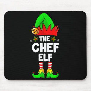 The Chef Elf Shirt Matching Family Chef Christmas  Mouse Pad