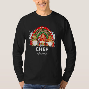 The Chef Gnome Matching Family Christmas Rainbow L T-Shirt
