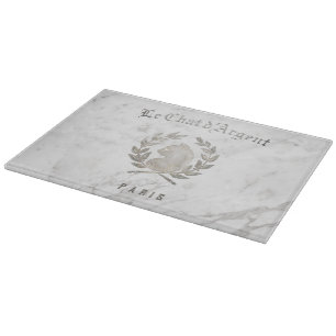 The Chef of Cats Cutting Board Le Chat d'Argent