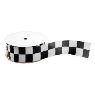 The Chequered Flag Grosgrain Ribbon