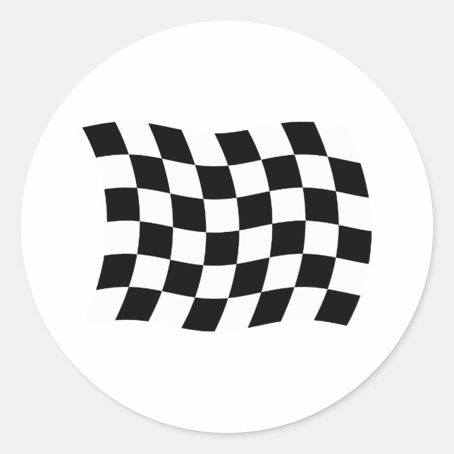 The Chequered Flag Sticker (Front)