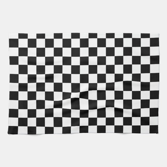 The Chequered Flag Tea Towel (Horizontal)