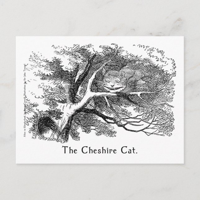 The Cheshire Cat Alice in Wonderland Art Card (Front)