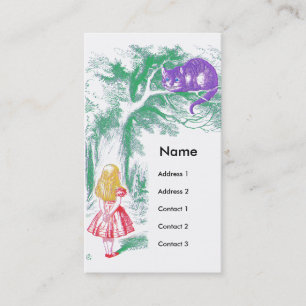 "The Cheshire Cat" from "Alice in Wonderland" Business Card