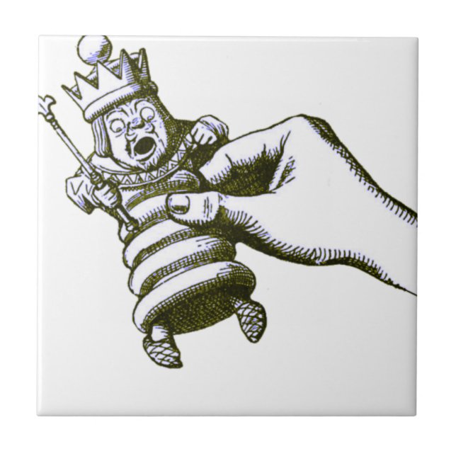 The Chess King Tenniel Tile (Front)