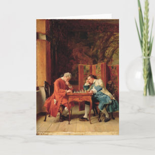 The Chess Players, 1856 Card