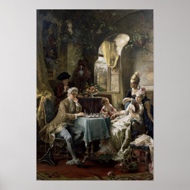 The Chess Players, 1887 2 Poster (Front)