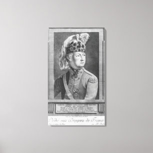 The Chevalier d'Eon as a Dragoon, 1779 Canvas Print