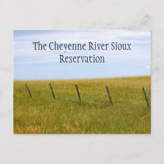 The Cheyenne River Sioux Reservation Postcard