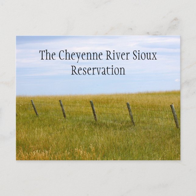 The Cheyenne River Sioux Reservation Postcard (Front)
