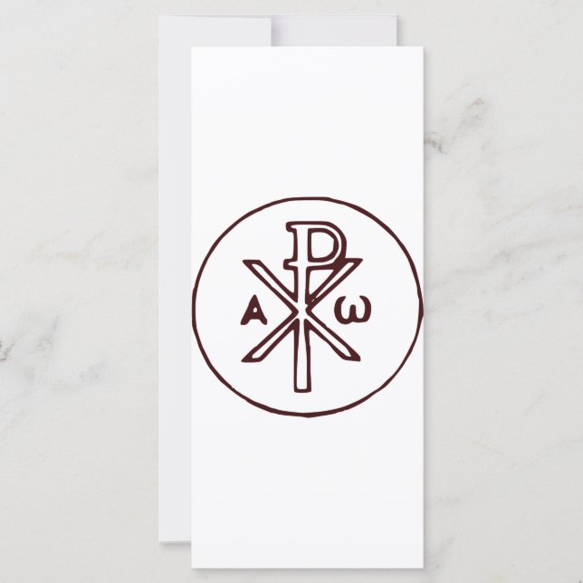 The Chi-Rho Christogram symbol  (Front)