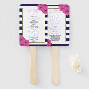 The Chic Modern Luxe Wedding Collection Pink Roses Hand Fan