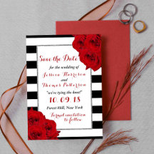 The Chic Modern Luxe Wedding Collection- Red Roses