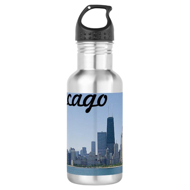 The Chicago Skyline 710 Ml Water Bottle (Front)