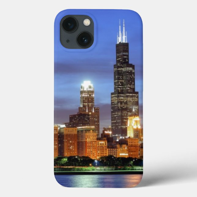 The Chicago skyline from the Adler Planetarium Case-Mate iPhone Case (Back)