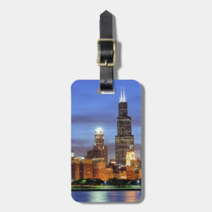 The Chicago skyline from the Adler Planetarium Luggage Tag