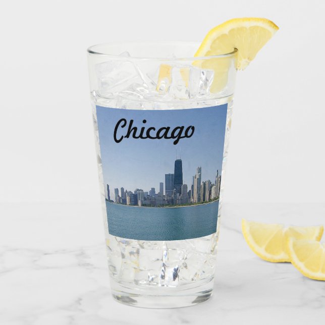 The Chicago Skyline Glass (Back Ice)