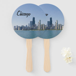 The Chicago Skyline Hand Fan