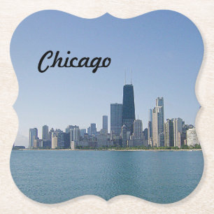 The Chicago Skyline Paper Coaster