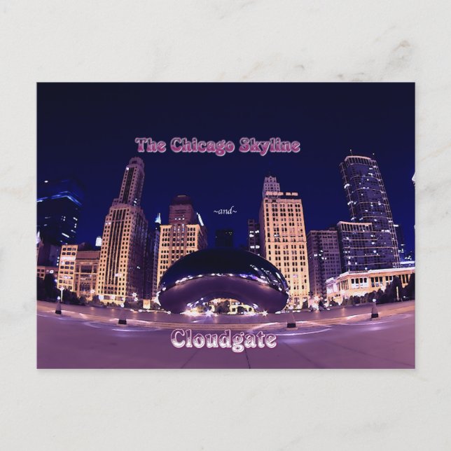 The Chicago Skyline Postcard (Front)