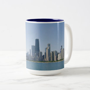 The Chicago Skyline Two-Tone Coffee Mug
