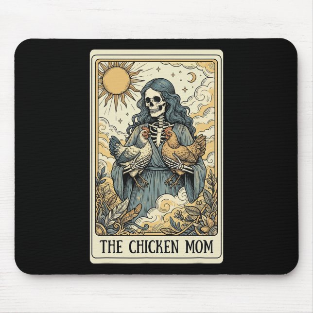 The Chicken Mum Tarot Card _2  Mouse Pad (Front)