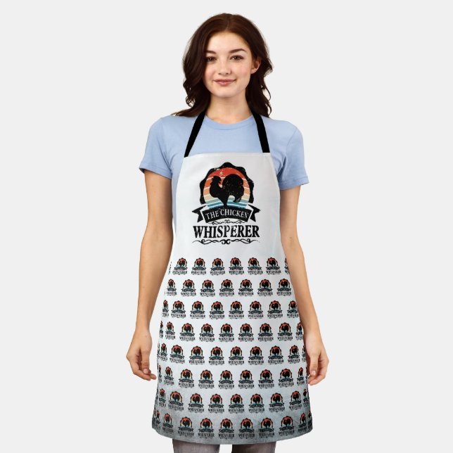 The Chicken Whisperer Funny Apron (Worn)