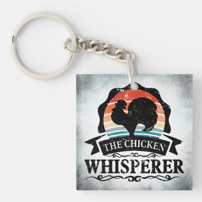 The Chicken Whisperer Funny Key Ring (Front)