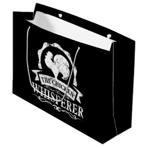 The Chicken Whisperer Funny Large Gift Bag