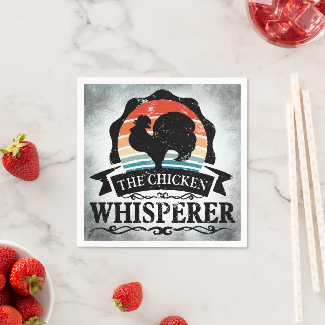 The Chicken Whisperer Funny Napkin (Insitu)