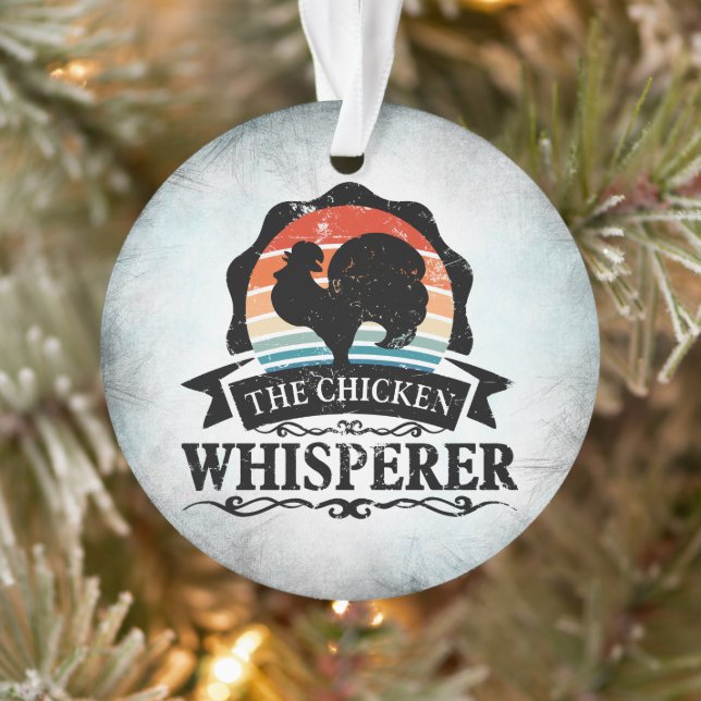 The Chicken Whisperer Funny Ornament (Tree)