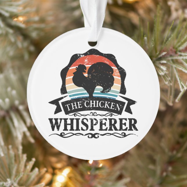 The Chicken Whisperer Funny Ornament (Tree)